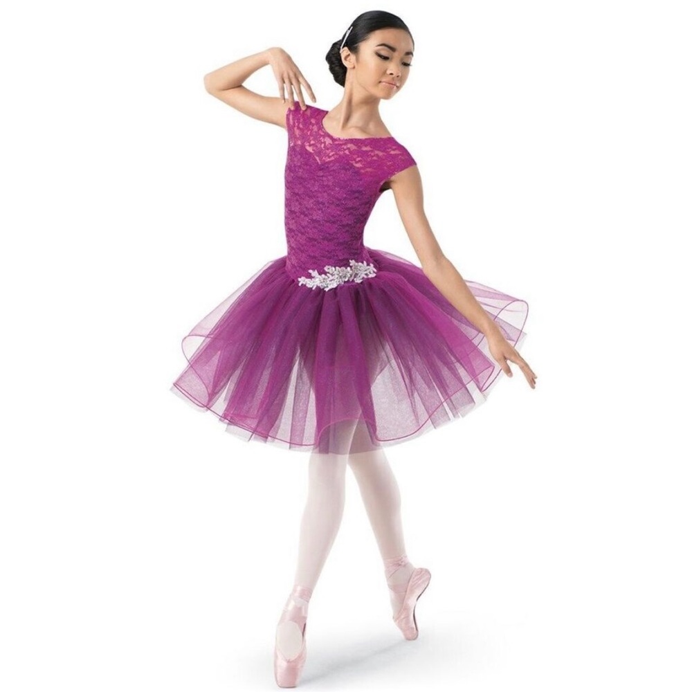 NWT Weissman Magenta Halloween Dance Dress Tutu Ballet Costume Size XL